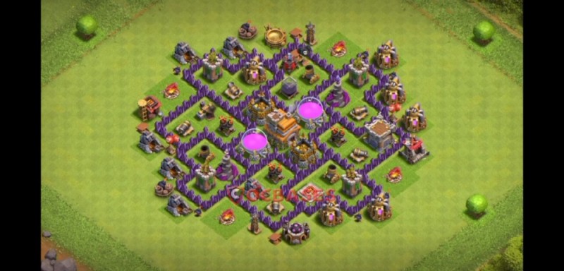 Create meme: clash of clans , bell of clans, Village for the 7th town hall clash of clans