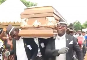 Create meme: the funeral of a Negro funeral, funeral, Negros coffin dance