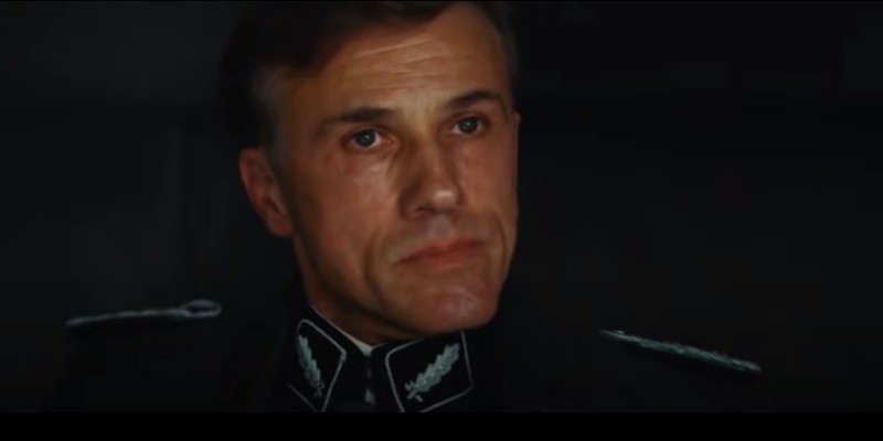 Create meme: Christoph Waltz, Hans landa, Christoph Waltz with a pipe