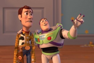 Create meme: buzz Lightyear they are everywhere, they are everywhere meme, mem buzz and woody everywhere
