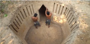 Create meme: digging of drain holes Kyrgyzstan, underground, the drain hole