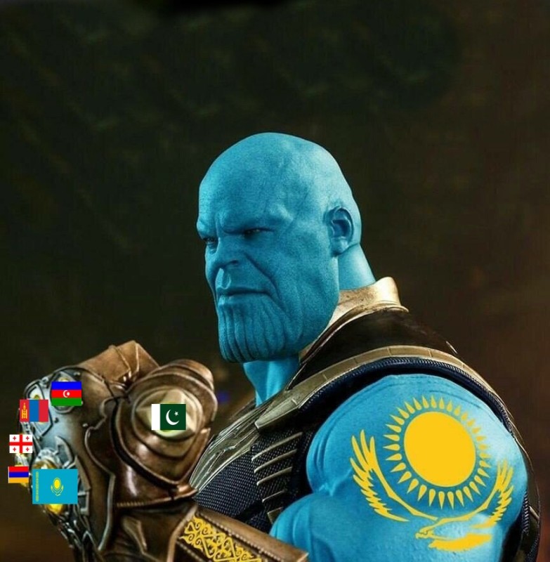 Create meme: The infinity gauntlet of thanos the Avengers, thanos kazakhstan, Thanos 