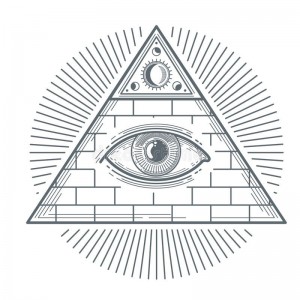 Create meme: the Illuminati pictures, eyes Illuminati black white, sketch a triangle Illuminati tattoo