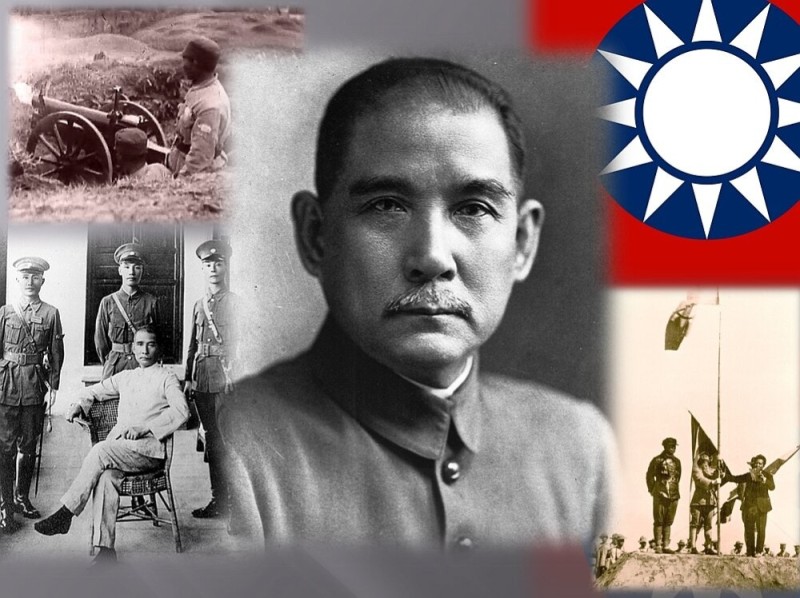 Create meme: the Xinhai revolution in china, Kuomintang, Sun Yat-sen Chiang Kai-shek Mao Zedong