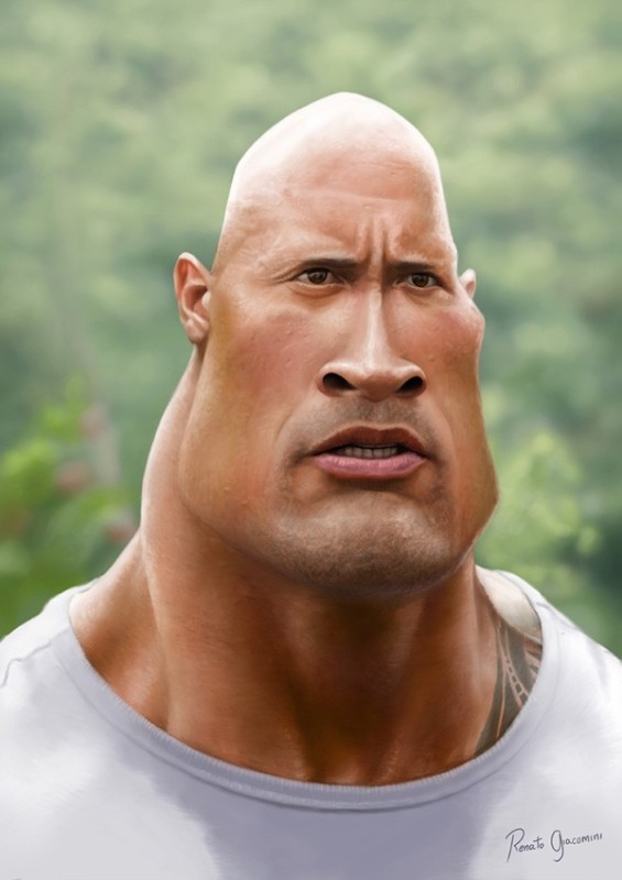 Create meme: Dwayne Johnson, darkness, Dwayne Johnson face