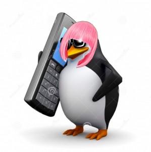 Создать мем: телефон с камерой, пингвин, мем пингвин