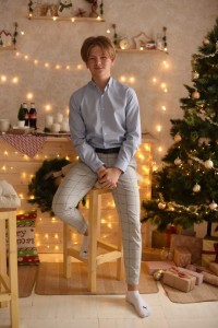 Create meme: guy, Christmas photo shoot, boy