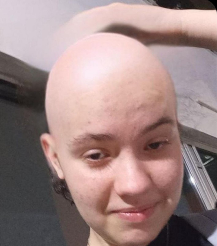 Create meme: boy , bald head, bald head woman