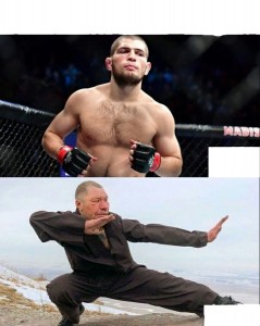 Create meme: the fight Khabib, fight Nurmagomedov, Khabib Nurmagomed