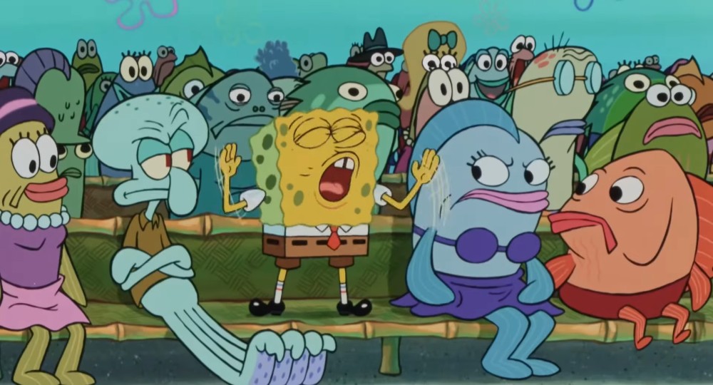 Create meme: bob sponge, Neptune spongebob, heroes of the SpongeBob cartoon