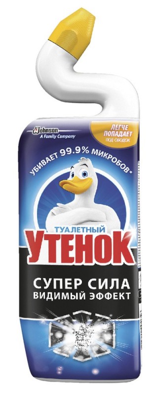 Создать мем: туалетный утёнок 900мл. супер сила видимый эффект *3/12, туалетный утенок видимый эффект, туалетный утенок500 мл супер сила "видимый эффект"