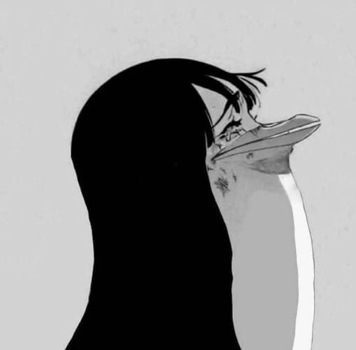Create meme: anime penguin, anime tears, figure 