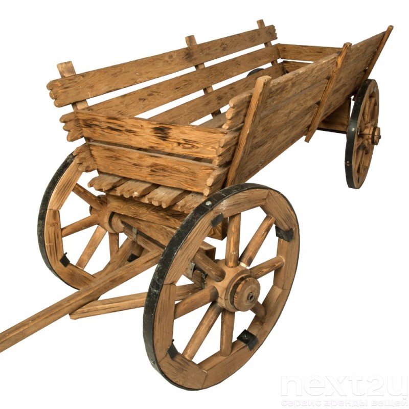 Create meme: wooden cart, the cart of wood, wooden cart on a white background