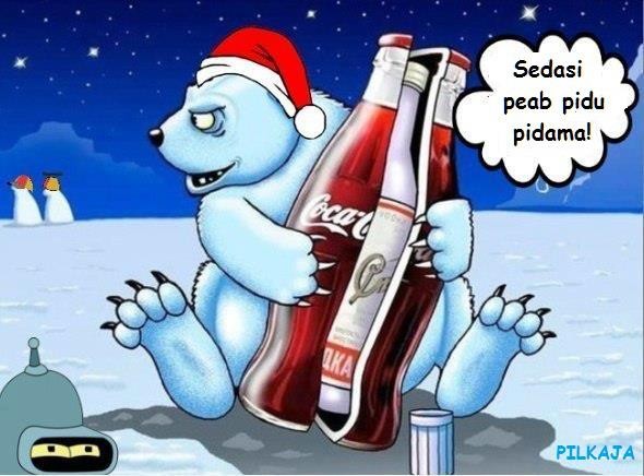Создать мем: новогодний медведь кока кола, медведь coca cola, медведь кока кола