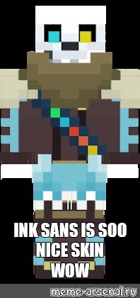 Ink Sans Minecraft Skin