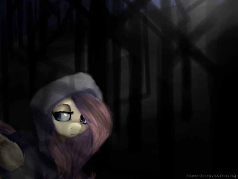 Create meme: fluttershy killer art, sad fluttershy art, mlp fluttershy Dark