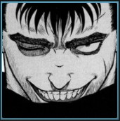 Создать мем: guts berserk, berserk, berserk рта