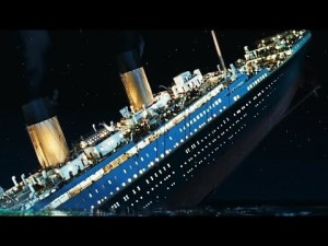 Create meme: Titanic, the sinking of the Titanic