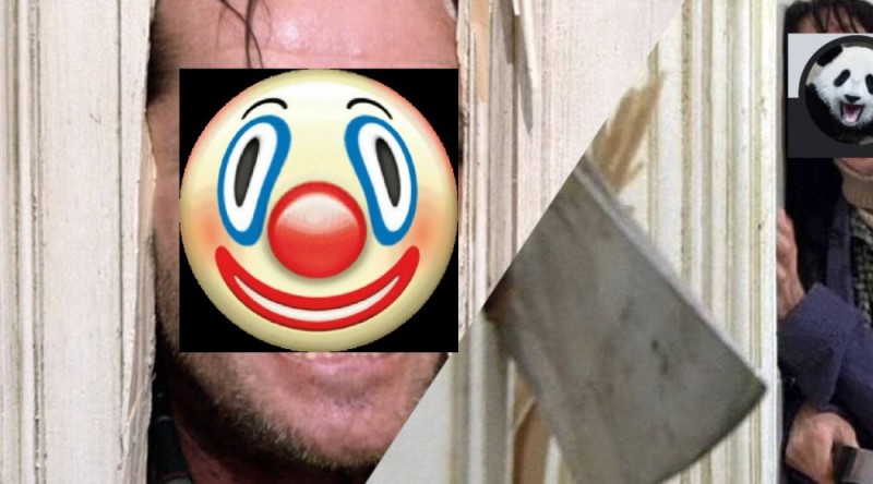 Create meme: lights meme axe, the shining with an axe, Jack Nicholson shining meme