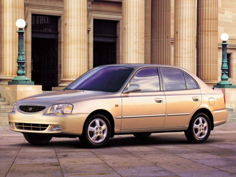 Создать мем: Hyundai Accent II (ТагАЗ), hyundai accent 2003, хендай акцент тагаз