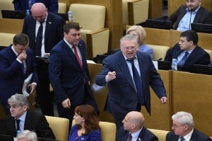 Create meme: Vladimir Zhirinovsky, meeting of the state Duma, deputies of the state Duma