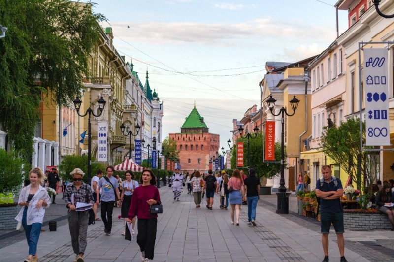 Создать мем: улица, главная улица нижнего новгорода, нижний новгород улицы