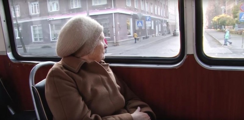 Create meme: granny on the tram, disability, beneficiaries