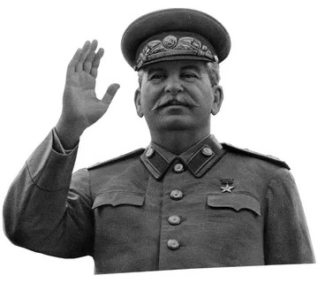 Create meme: Stalin on a white background, The Soviet underground worker, Joseph Stalin 