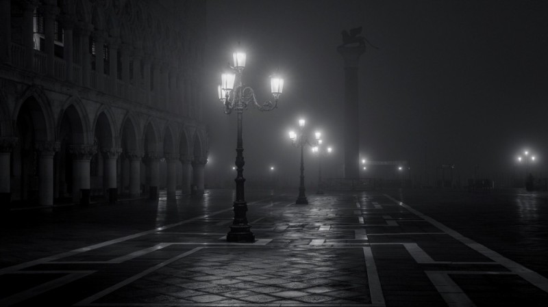 Create meme: night street background, lantern in the mist, lantern 
