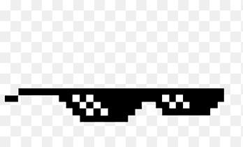 Создать мем: пиксельные очки для монтажа, очки пиксели, пиксельные очки на белом фоне