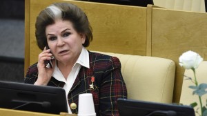Create meme: Tereshkova, the Deputy of the state Duma
