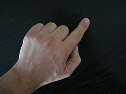 Создать мем: hand, five finger, işaret parmağı