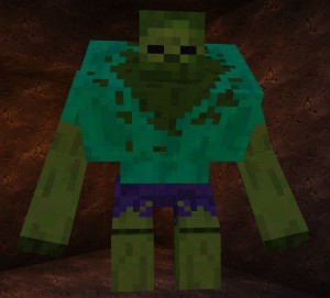 Create meme: zombies in minecraft, the mutant zombie from minecraft, minecraft zombie