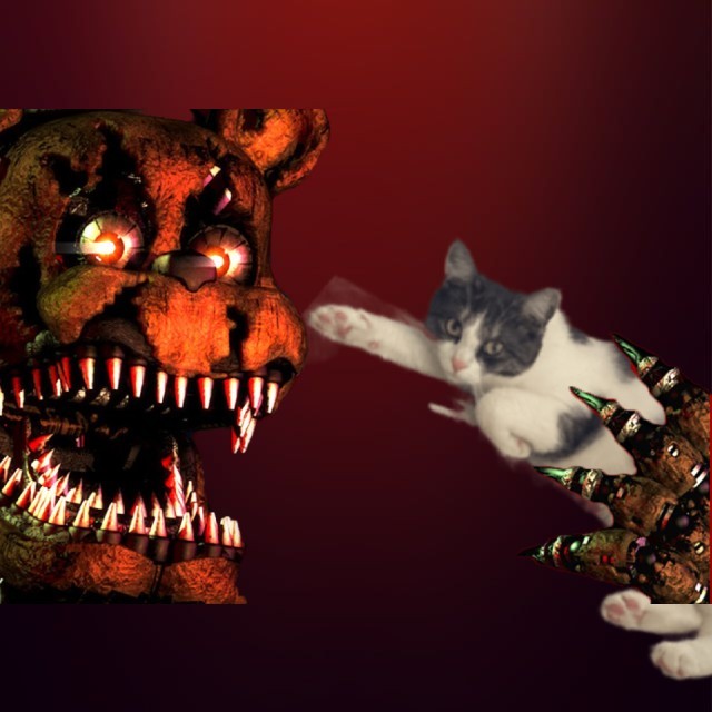 Create meme: animatronics from fnaf 4, fnaf nightmare freddy, five nights with freddy 4