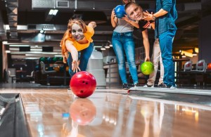 Create meme: bowling, bowling game