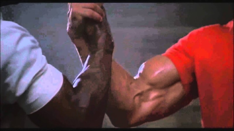 Create meme: Carl Weathers and Arnold Schwarzenegger handshake, schwarzenegger handshake meme, schwarzenegger handshake