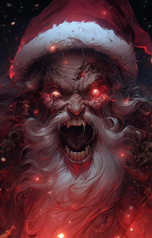 Create meme: Zombie Santa, Santa Claus fantasy, Santa Claus art