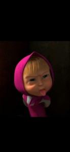 Create meme: Masha and the bear, sad Mary