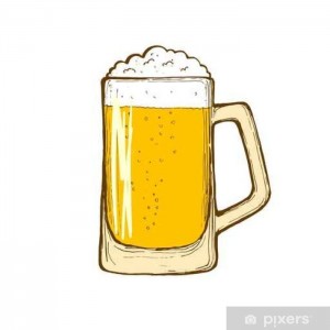 Создать мем: кружка пива, кружка пива стилизация, стакан пива