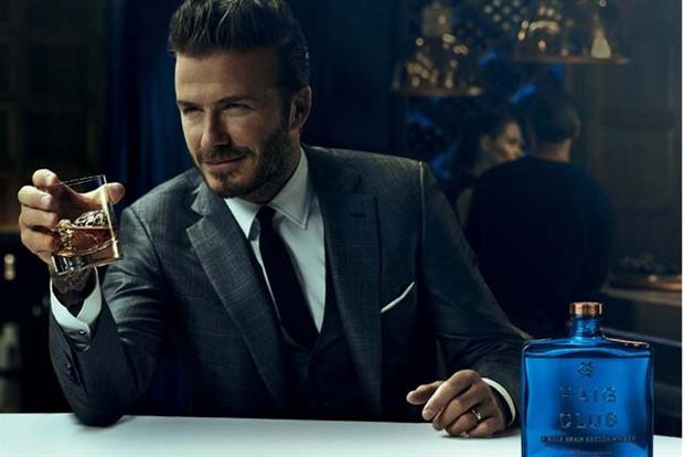 Create meme: David Beckham haig club, David Beckham , David Beckham whiskey
