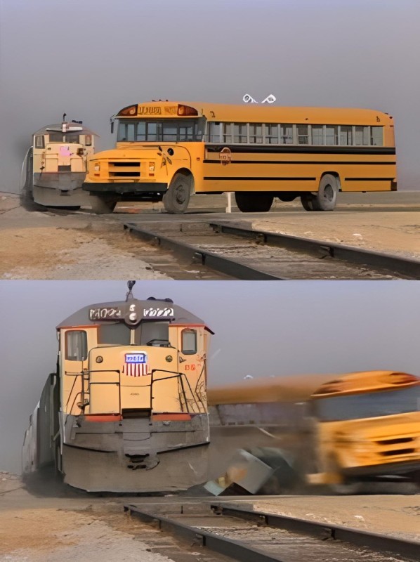 Создать мем: машина поезд, школьный автобус американский, автобус американский