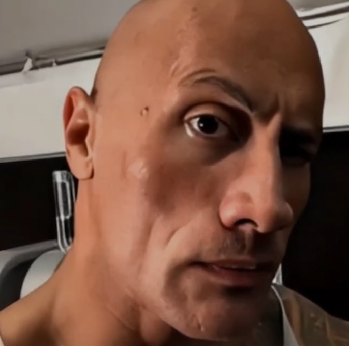 Create meme: rock dwayne johnson meme, The johnson rock meme a sideways glance, rock meme