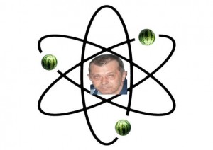 Create meme: planetary model of the atom, atom