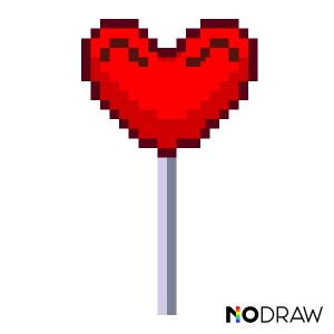 Create meme: heart pixel, pixel heart PNG, pixel heart