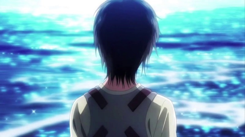 Create meme: eren yeager ocean, figure , Eren Yeager the sea