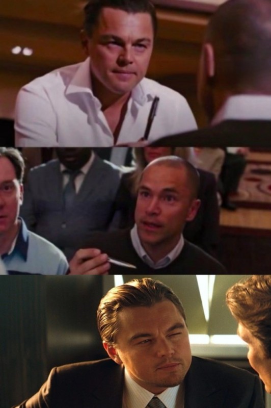 Create meme: Leonardo DiCaprio the wolf of wall, Leonardo DiCaprio the wolf of wall street, DiCaprio meme start