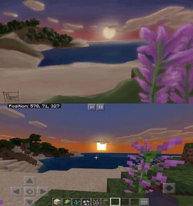 Create meme: minecraft sky nature, minecraft bedrock, Minecraft