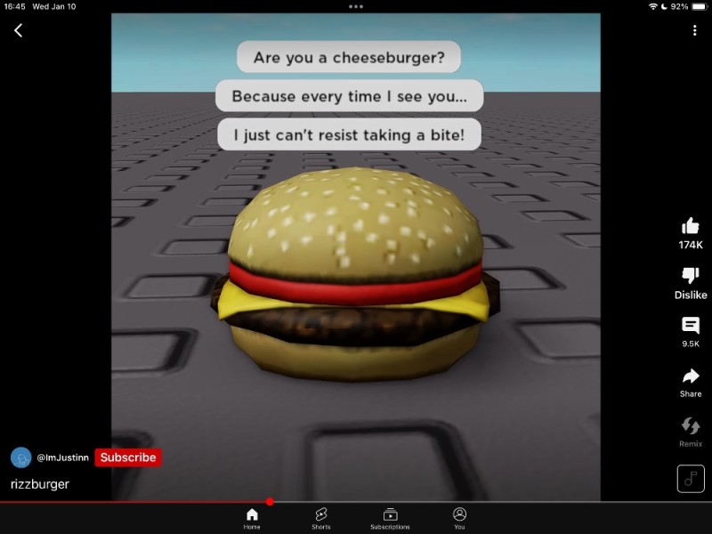 Создать мем: гамбургер из роблокса, бургер, бургер 3д