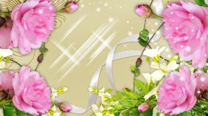 Создать мем: цветочный фон для пригласительного на день рождения, рамка с юбилеем женщине, поздравительная открытка