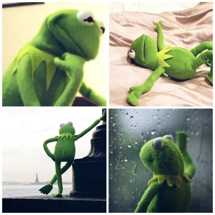 Create meme: Kermit the frog memes, kermit the frog, Kermit the frog is waiting for